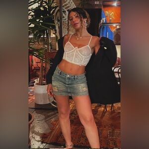 Cute denim mini skirt ♥️